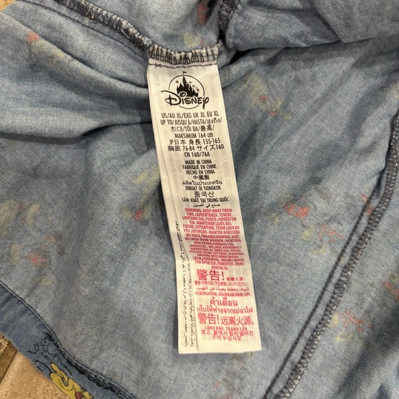 Disney Her Universe Mickey & Friends Chambray Dress Adults Blue Size XL - Picture 9 of 15